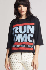 *RECYCLED KARMA 3/4 Sleeve RUN DMC Raising Hell Tour Tee