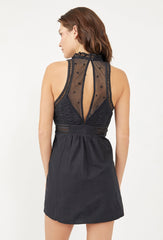 *FREE PEOPLE Lace Detail VALENCIA Mini Dress