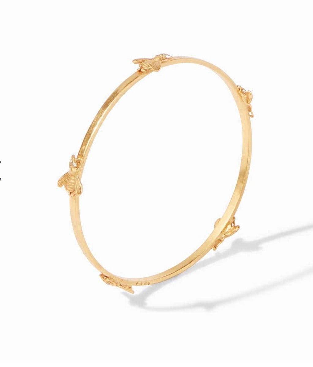 JULIE VOS Gold BEES Bangle Bracelet