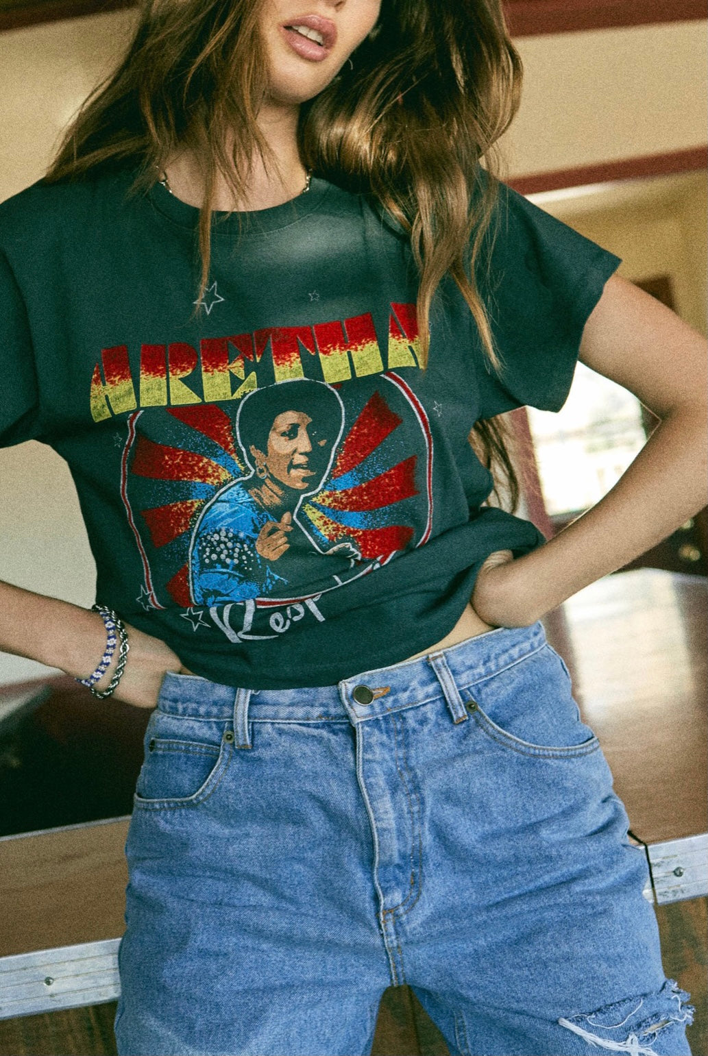 DAYDREAMER Graphic ARETHA RESPECT Tour Tee