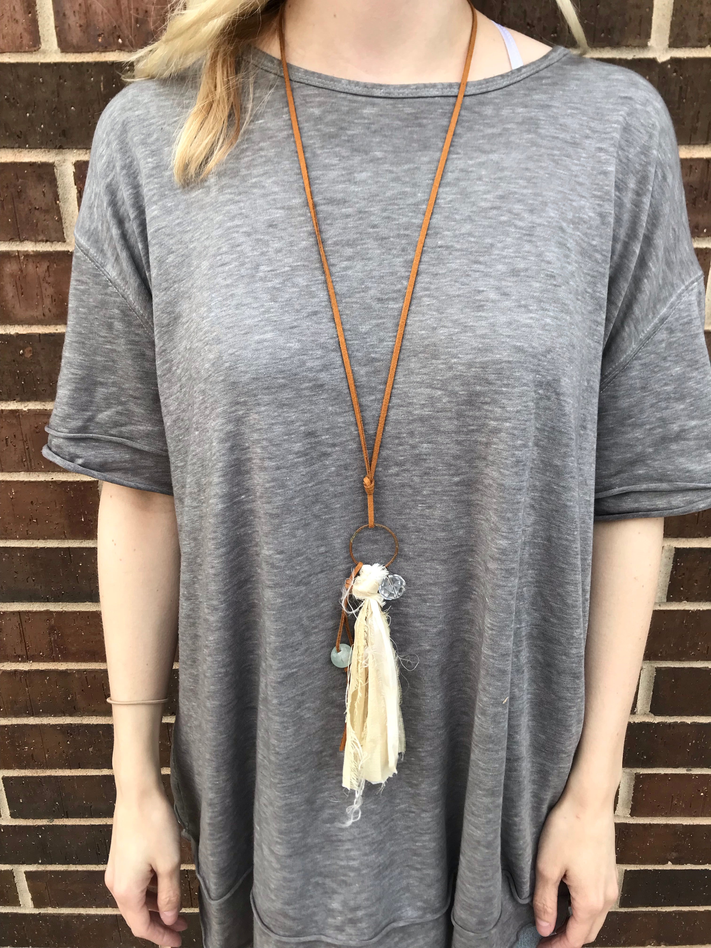 Silk Tassel Cluster Necklaces