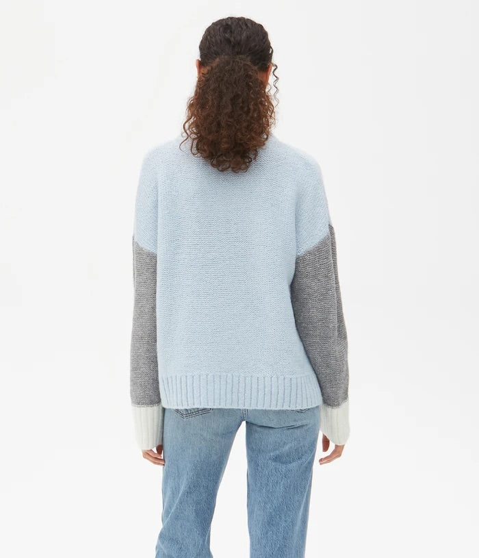 MICHEAL STARS ColorBlock GRETE Turtleneck Sweater