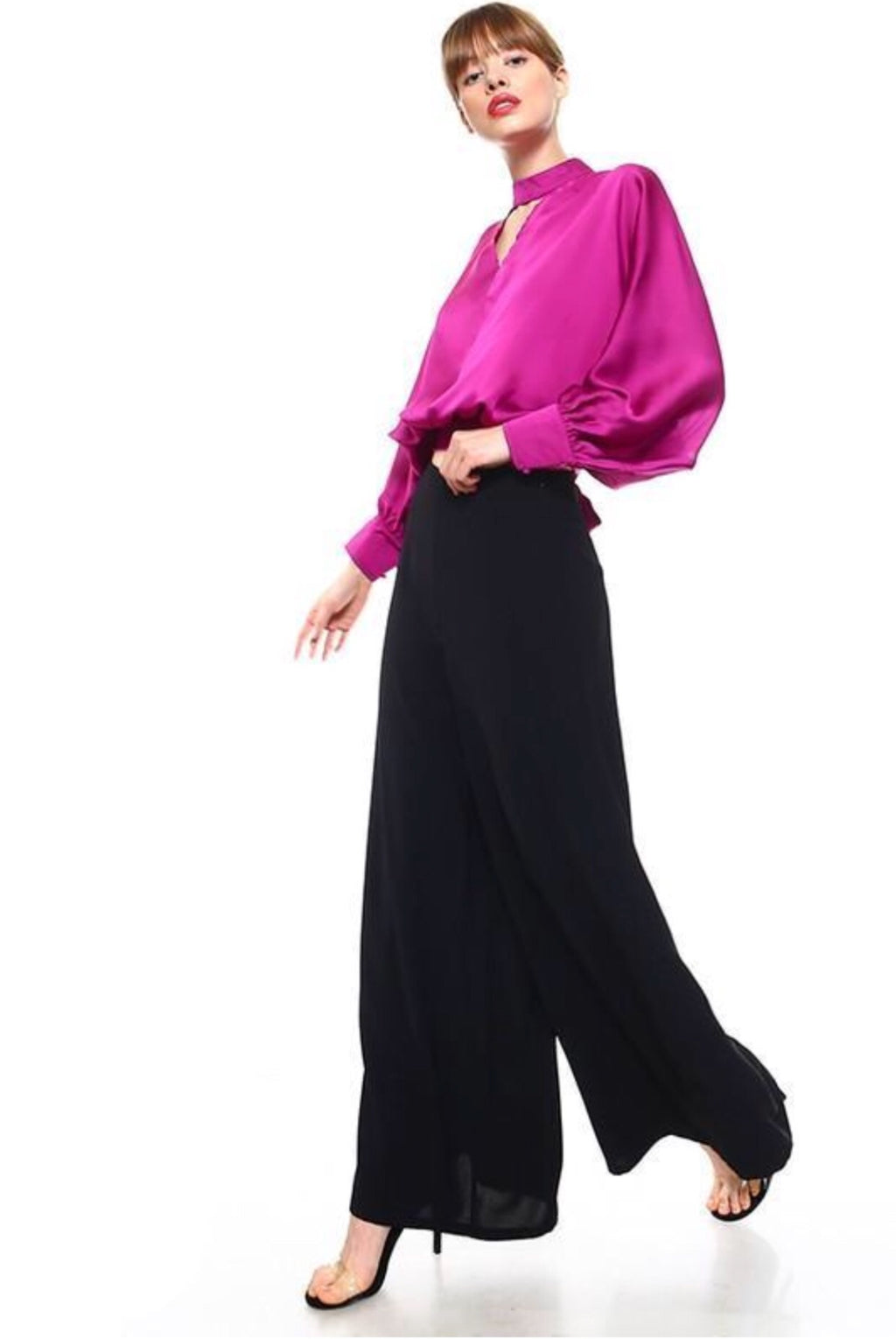 SHEIK Woven Wide Leg Trouser Pants