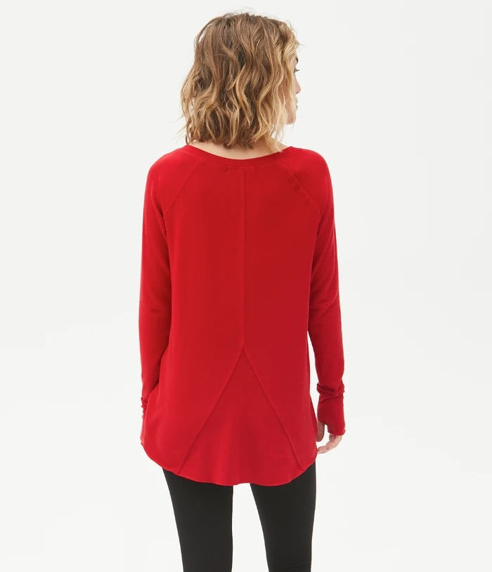 MICHAEL STARS Notch Neck TREASURE HiLo Top