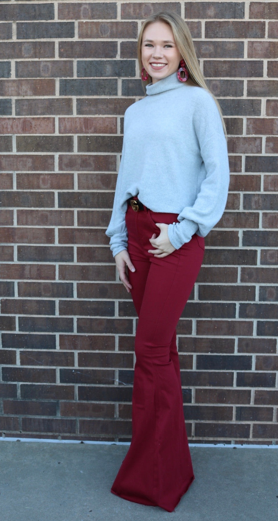 BOAST HiNeck BrushKnit Waist Crop Top