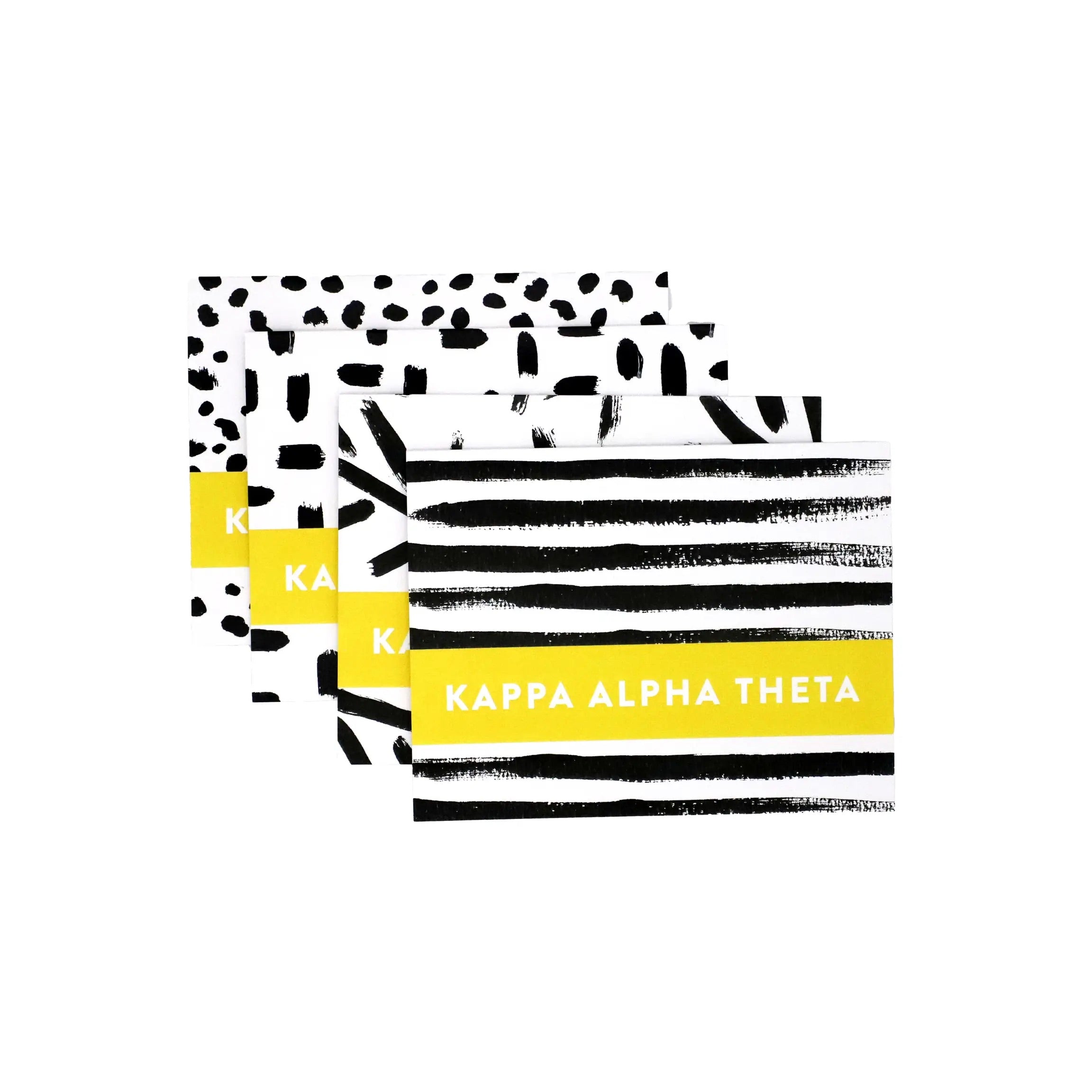 MS 8pc Sorority PATTERNED Greek Chic Notecards/Envelopes