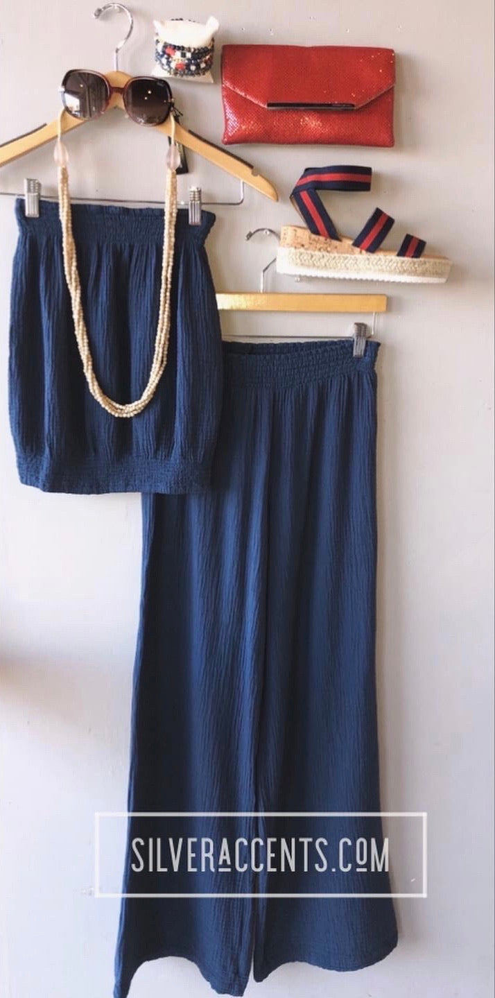 BOBI Beach Gauze UPSTART WideLeg Pant