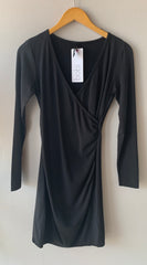 *BOBI Shirred LAUREN  Cross-Front Dress