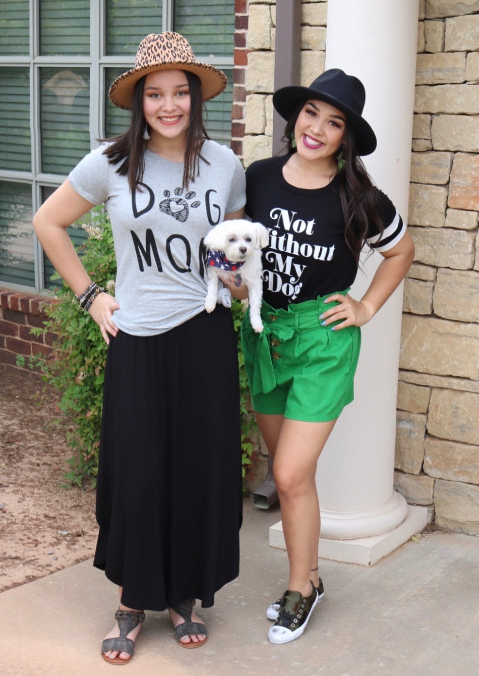 Zutter NOT WITHOUT MY DOG  Graphic Ringer Tee Top