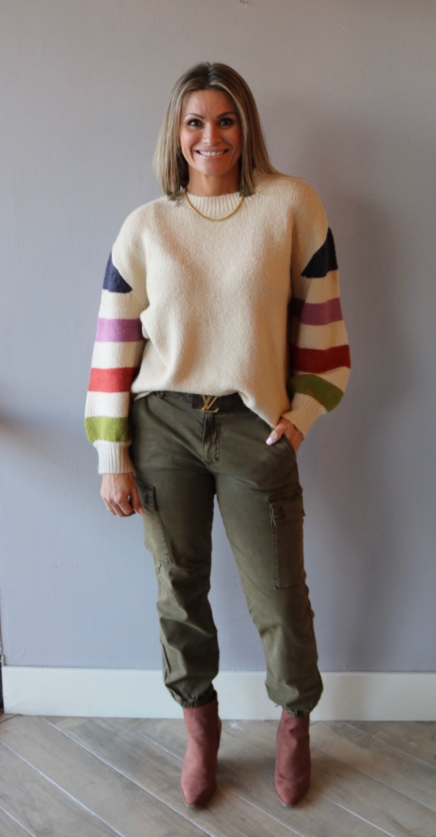 DEAR JOHN HiRise GIA Cargo Denim Jogger Pant Jean