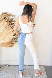 VERVET ColorBlock NORAH High-rise Jeans