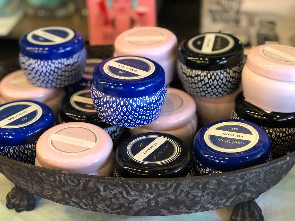 CAPRI BLUE 3oz. VOLCANO Mini Tin Candle