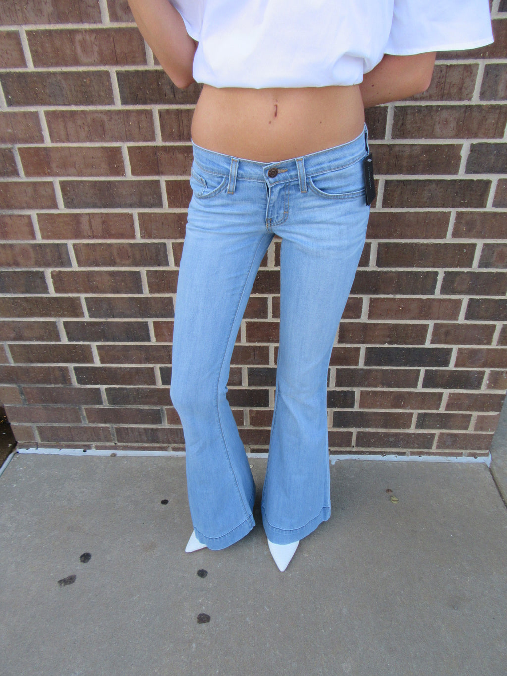 FLYING MONKEY 5pkt SKY BLUE Stretch Flare Jean