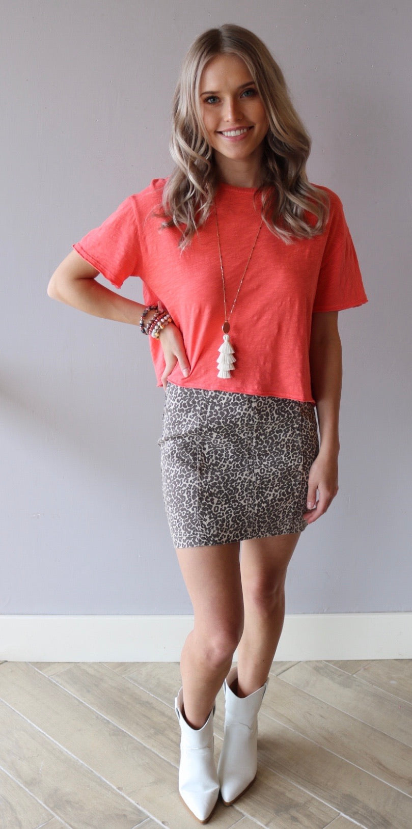 BOBI WaistCrop MARVEL SlubJersey Tee Top