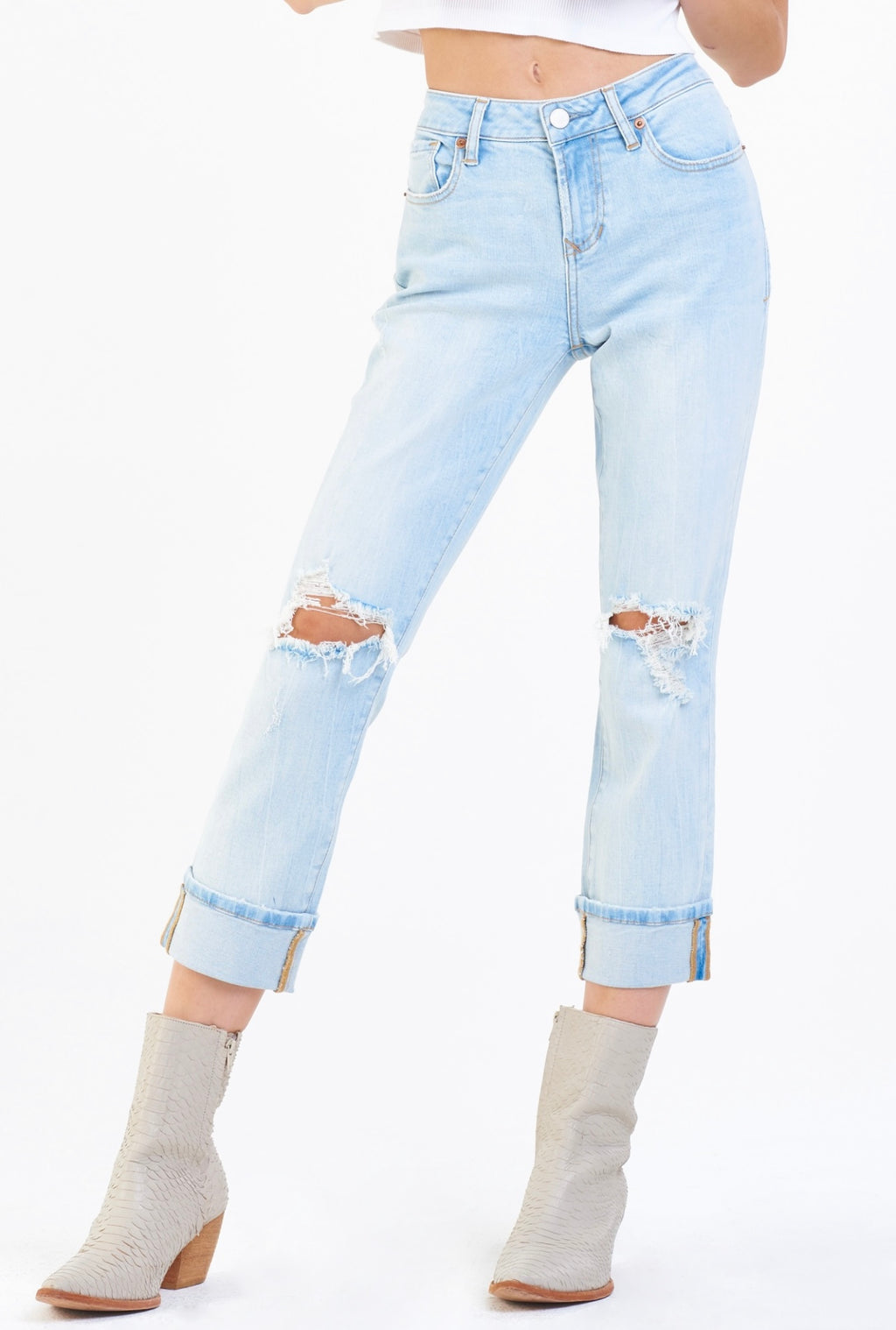 DEAR JOHN Cuffed BLAIRE Hi~Rise Jean