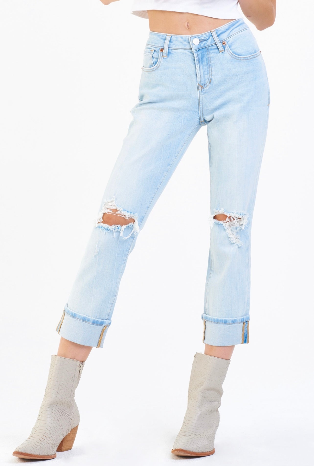 DEAR JOHN Cuffed BLAIRE Hi~Rise Jean