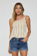 *ANOTHER LOVE Crochet KARINA Shoulder Tie Top