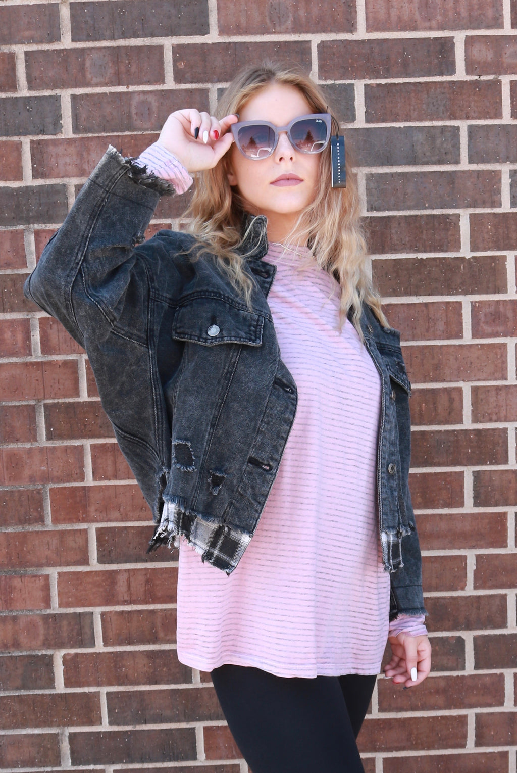 FREE PEOPLE Oversize Stripe BE FREE MockNeck Tunic Top