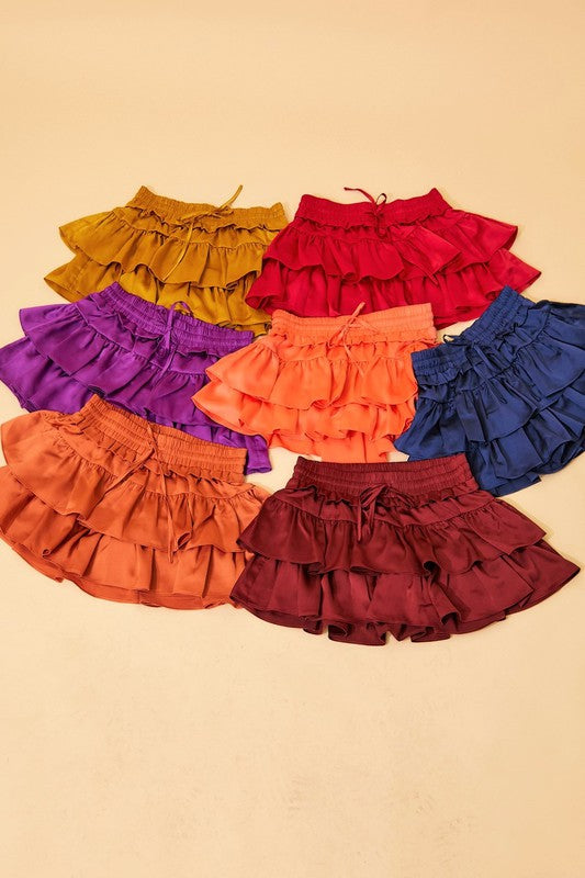 SPIRITS Ruffle Tiered Skort
