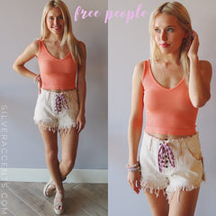 Free People SOLID RIB BRAMI Crop Top