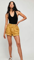FREE PEOPLE Paper-bag Waist KAUAI NIGHTS Shorts