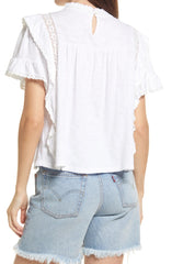 FREE PEOPLE Pin-tuck LE FEMME High Neck Top