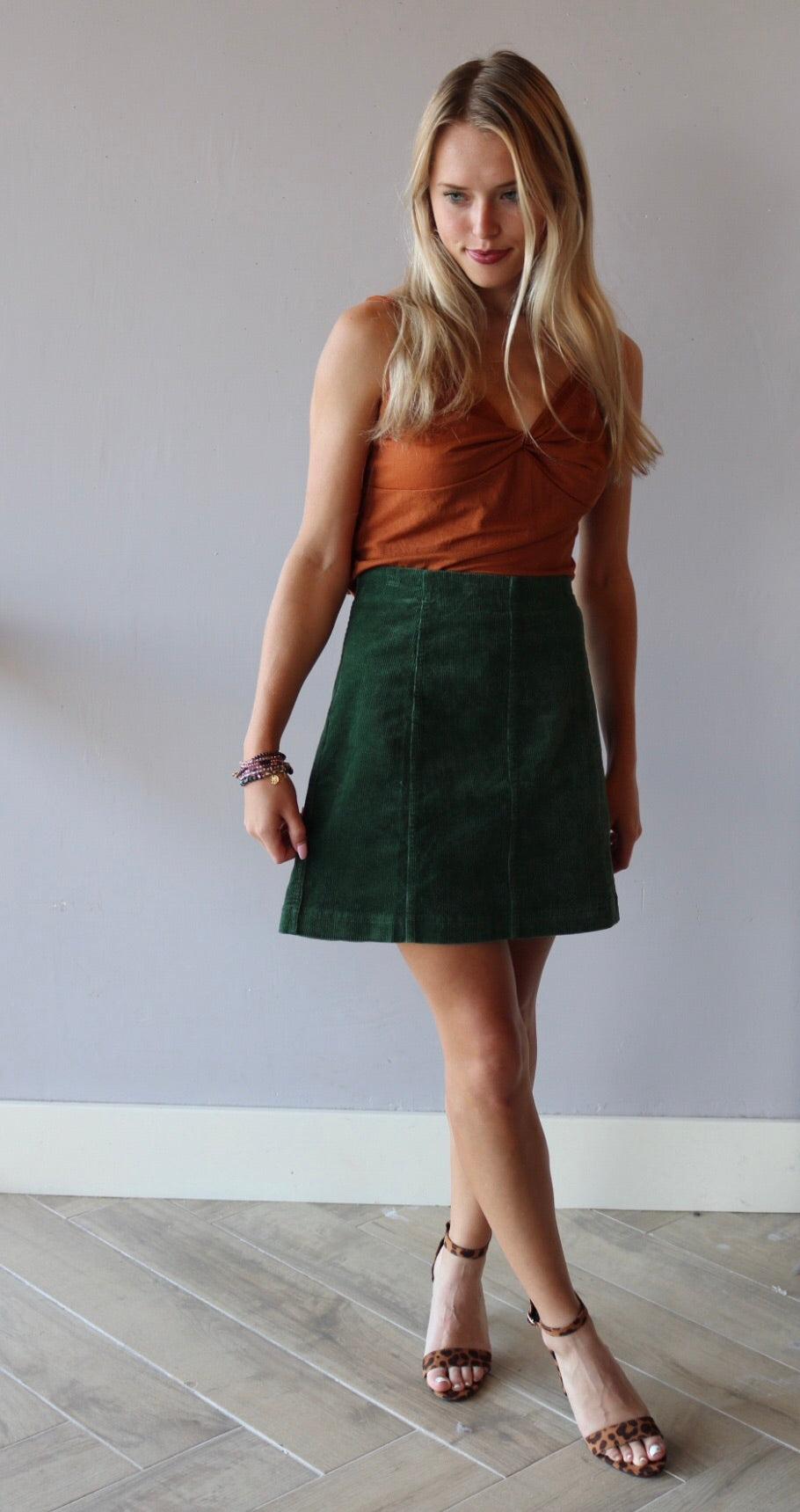 *Wishlist FORTUNATE TwistBust Linen Blend Cami Top