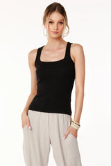 BOBI SquareNeck EMBRACE Modal RibKnit Tank