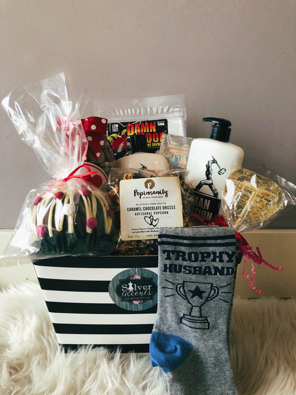 TROPHY HUSBAND Gift Basket