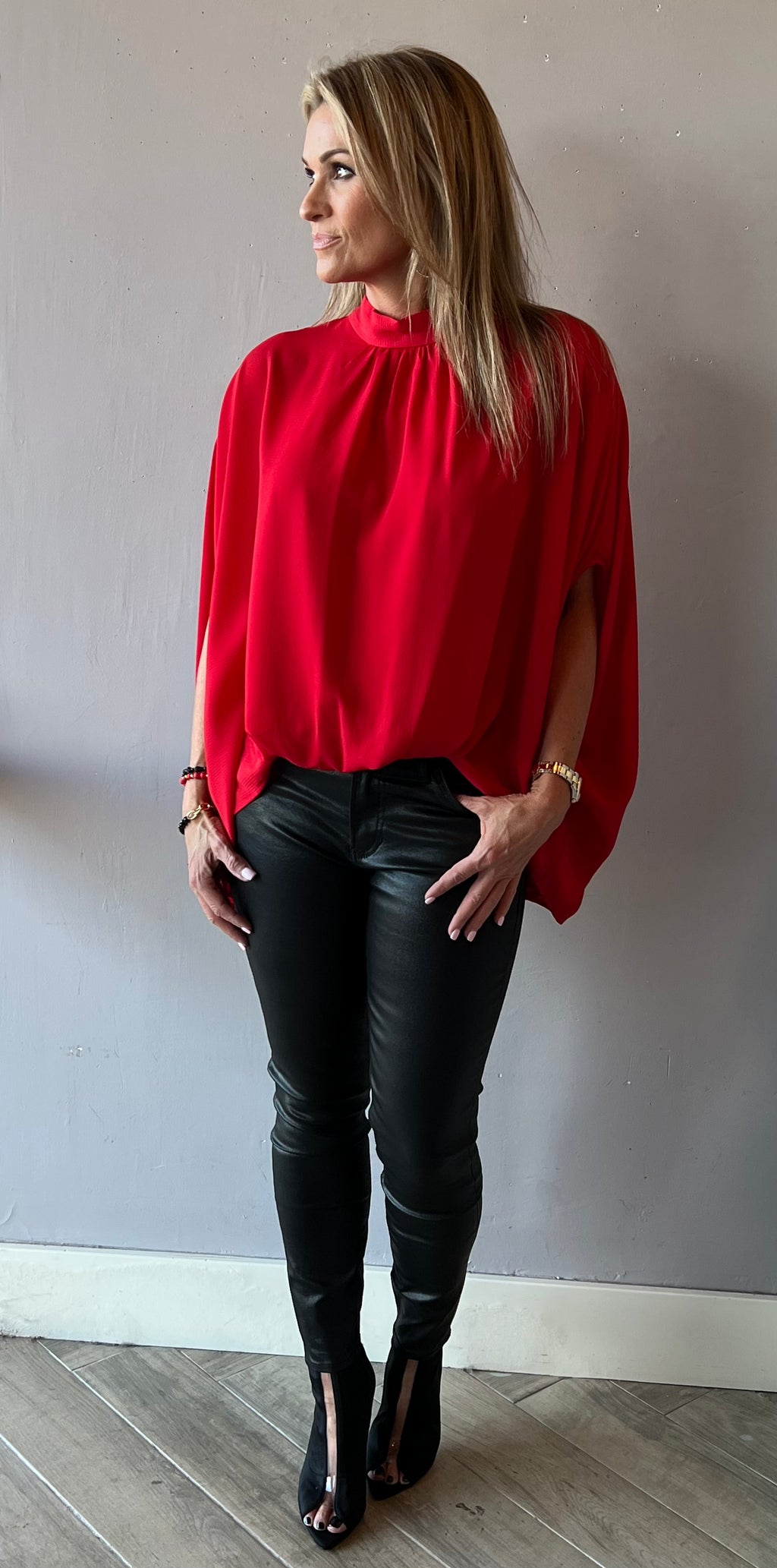 *IVY JANE Bow~Back RUBY Poncho Top