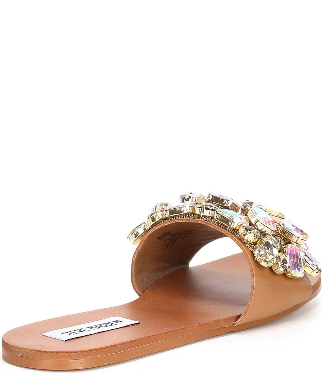 STEVE MADDEN Rhinestone BRIONNA Flat Sandal