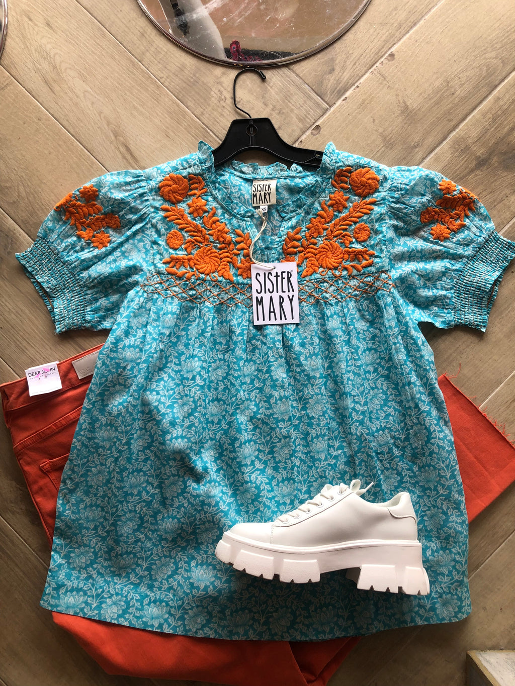 SISTER MARY Embroidered CAMILA Top