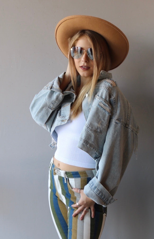 DAILY V-Neck RibKnit Brami Top