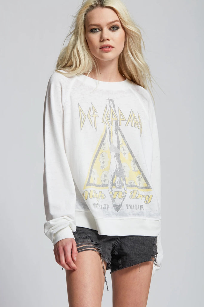 RECYCLED KARMA High-N-Dry DEF LEPPARD Lightweight Terry Pullover