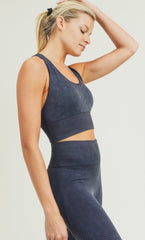 AT THE CORE MineralWash StrappyBack Long Sports Bra