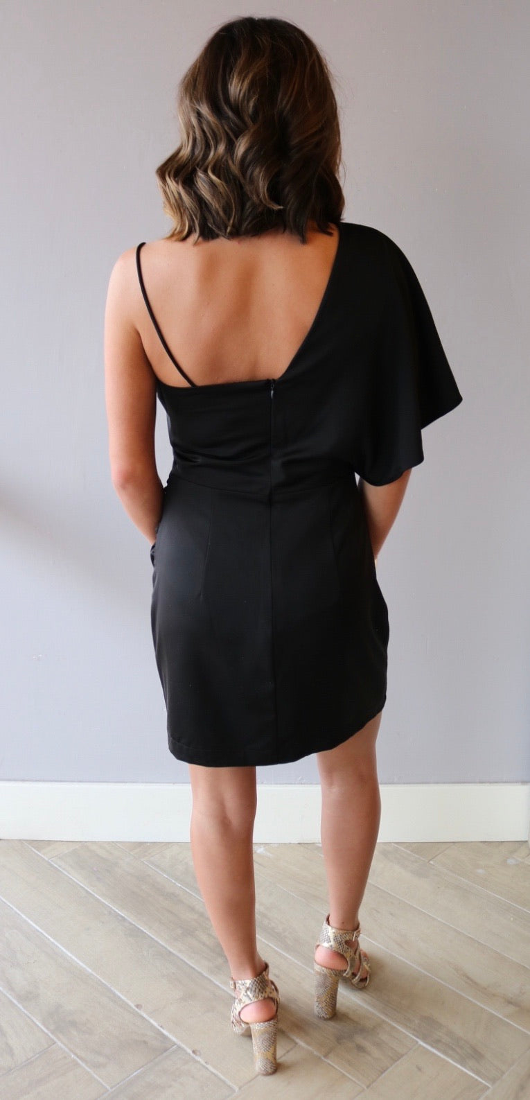 SLEEK OneShoulder Stretch Bodycon Dress