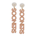 CS Sooner Earrings