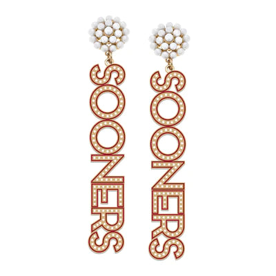 CS Sooner Earrings