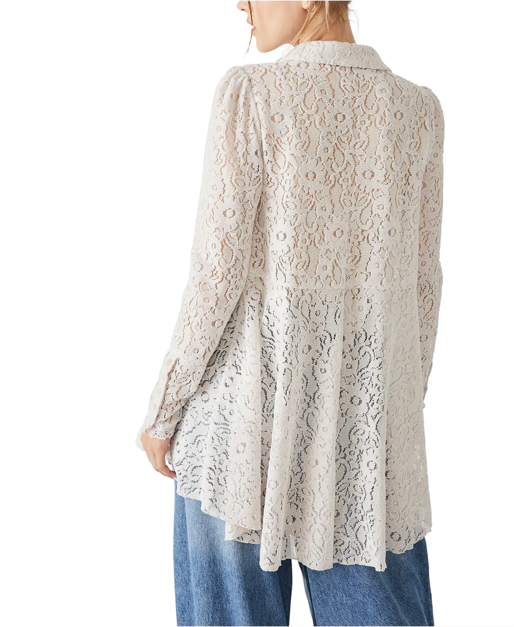 FREE PEOPLE Lace HEATHER SwingHem Tunic