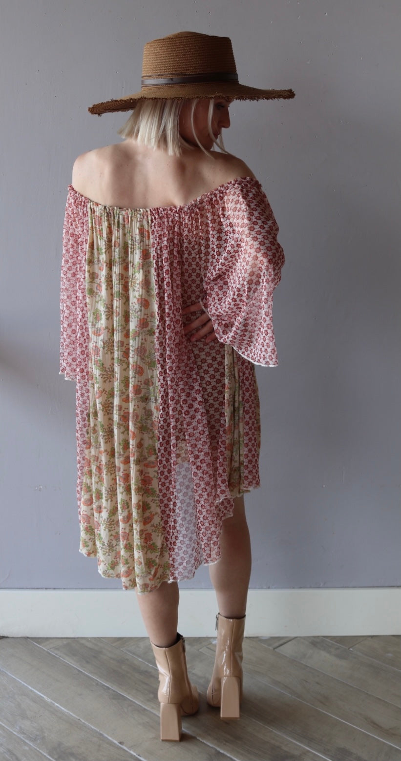 FREE PEOPLE Print BECAUSE I LOVE YOU Tunic Top Dress