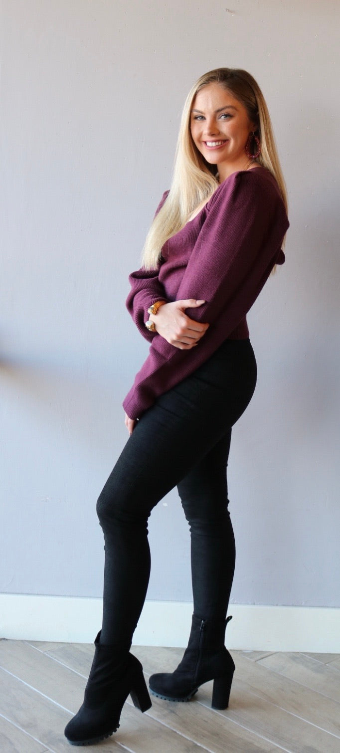 FREE PEOPLE Scoop Neck SAFFRON CutoutBack Sweater