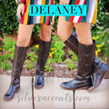 Very Volatile DELANEY Tall Flat Boots With Press Studs