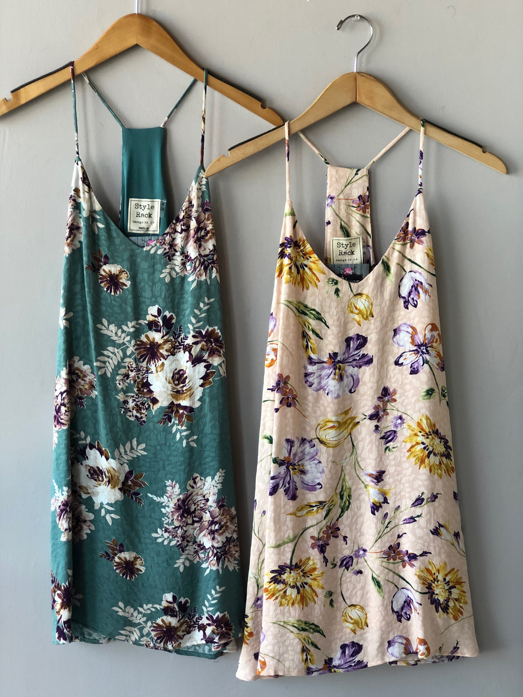 ABBOTT Floral Leopard Embossed Racer Back Sundress