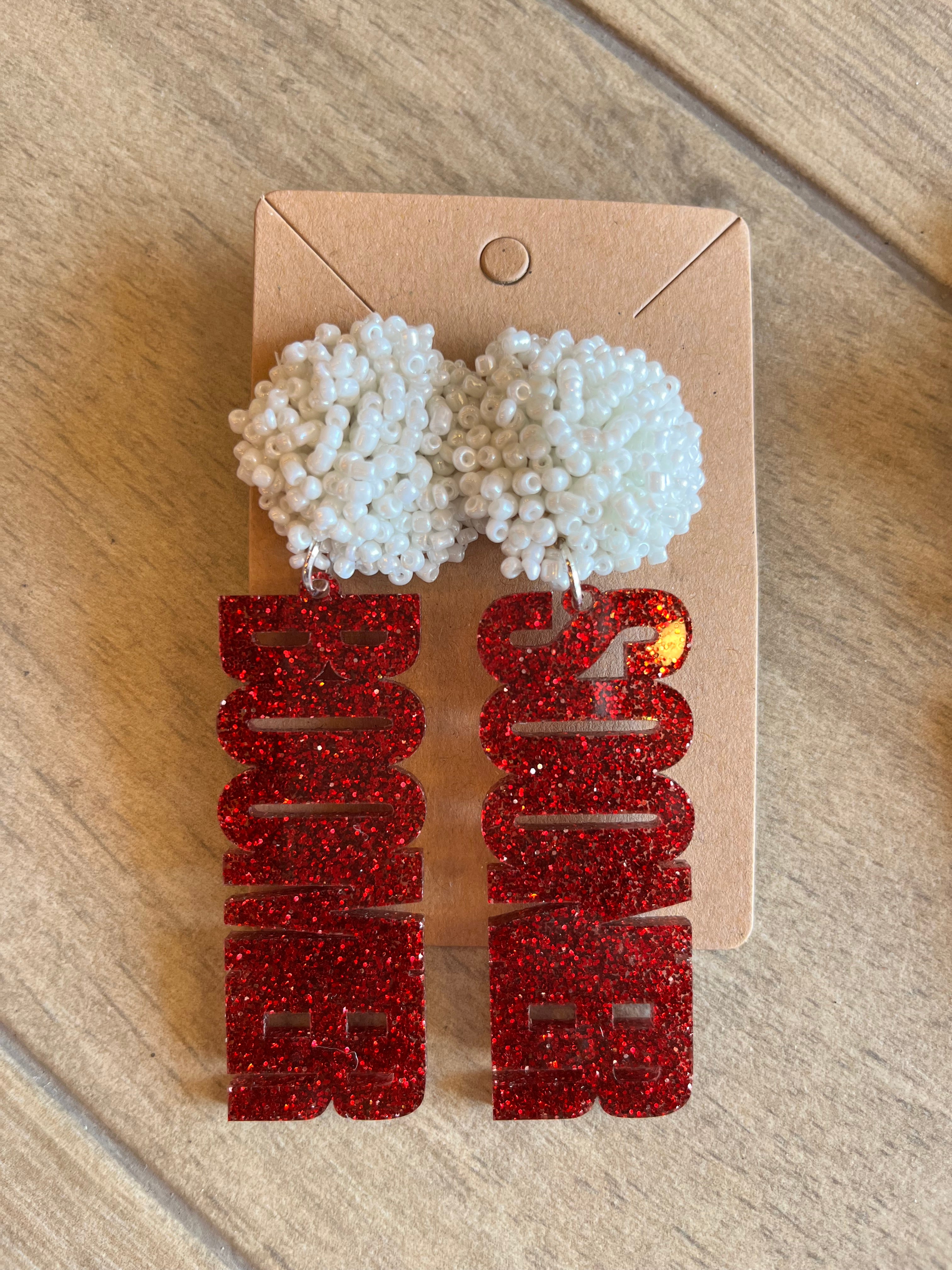 BMR Acrylic SHOUTOUT Word Earrings