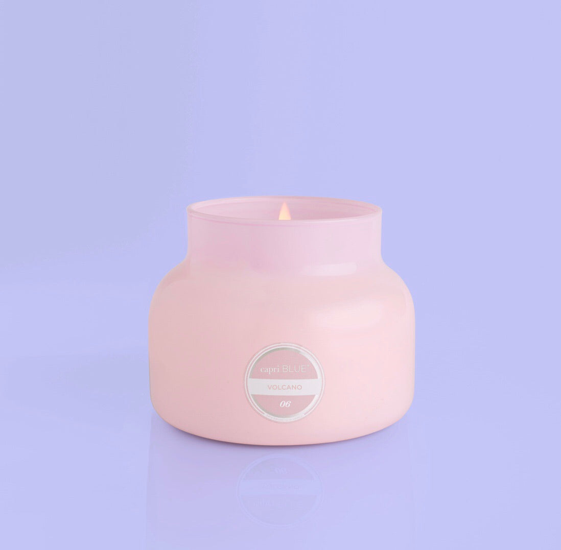CAPRI BLUE Volcano 19 oz. BUBBLEGUM PINK Jar Candle