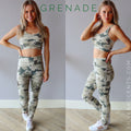MONO B Lt Camo GRENADE CutOut Back Sports Bra