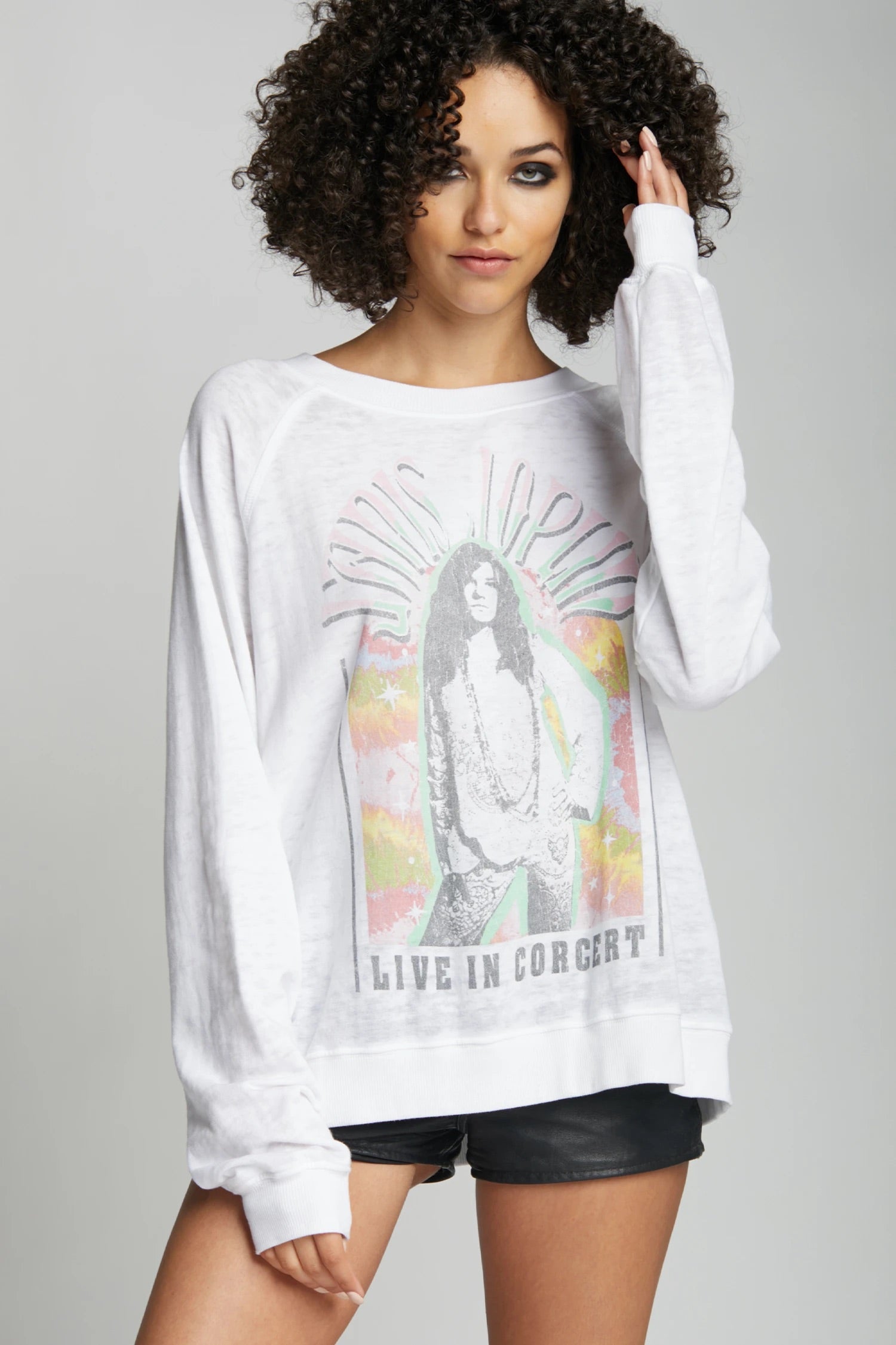 *RECYCLED KARMA JANIS JOPLN LIVE IN CONCERT LIGHTWEIGHT SWEATSHIRT