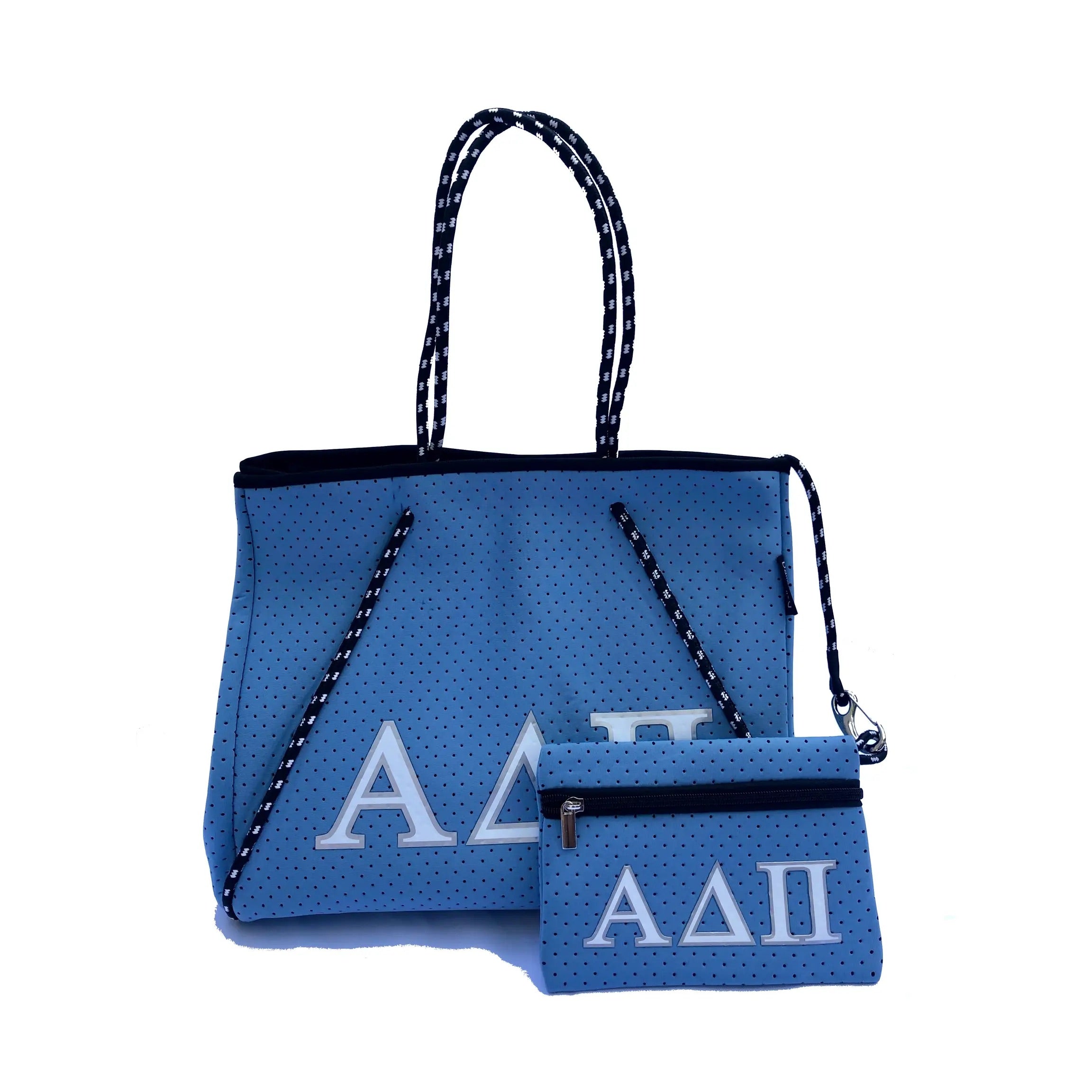 DH Sorority NEVERFULL Neoprene Greek Chic Tote Bag