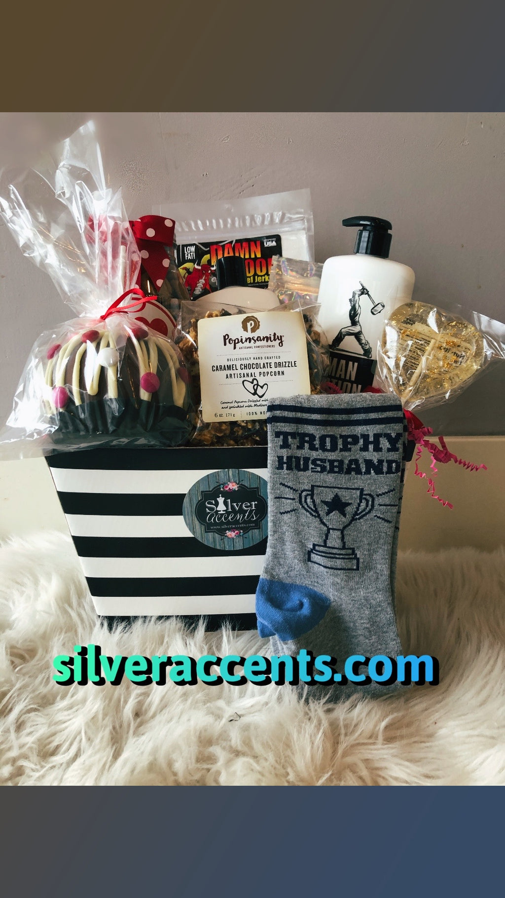 TROPHY HUSBAND Gift Basket