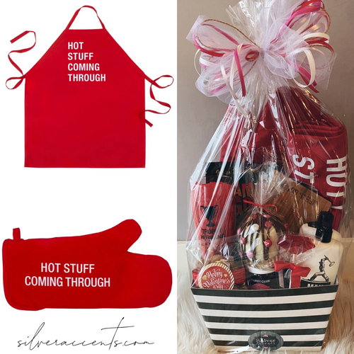AF Red HOT STUFF COMING THROUGH Logo Apron